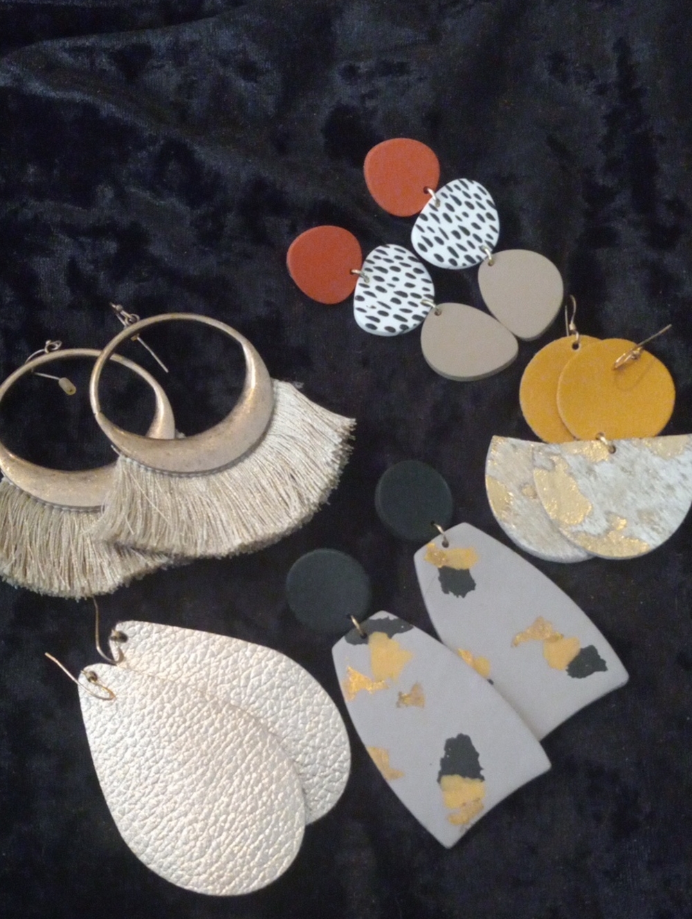 Handcrafted Mixed Color Dangle Earrings Collection - Women Jewelry